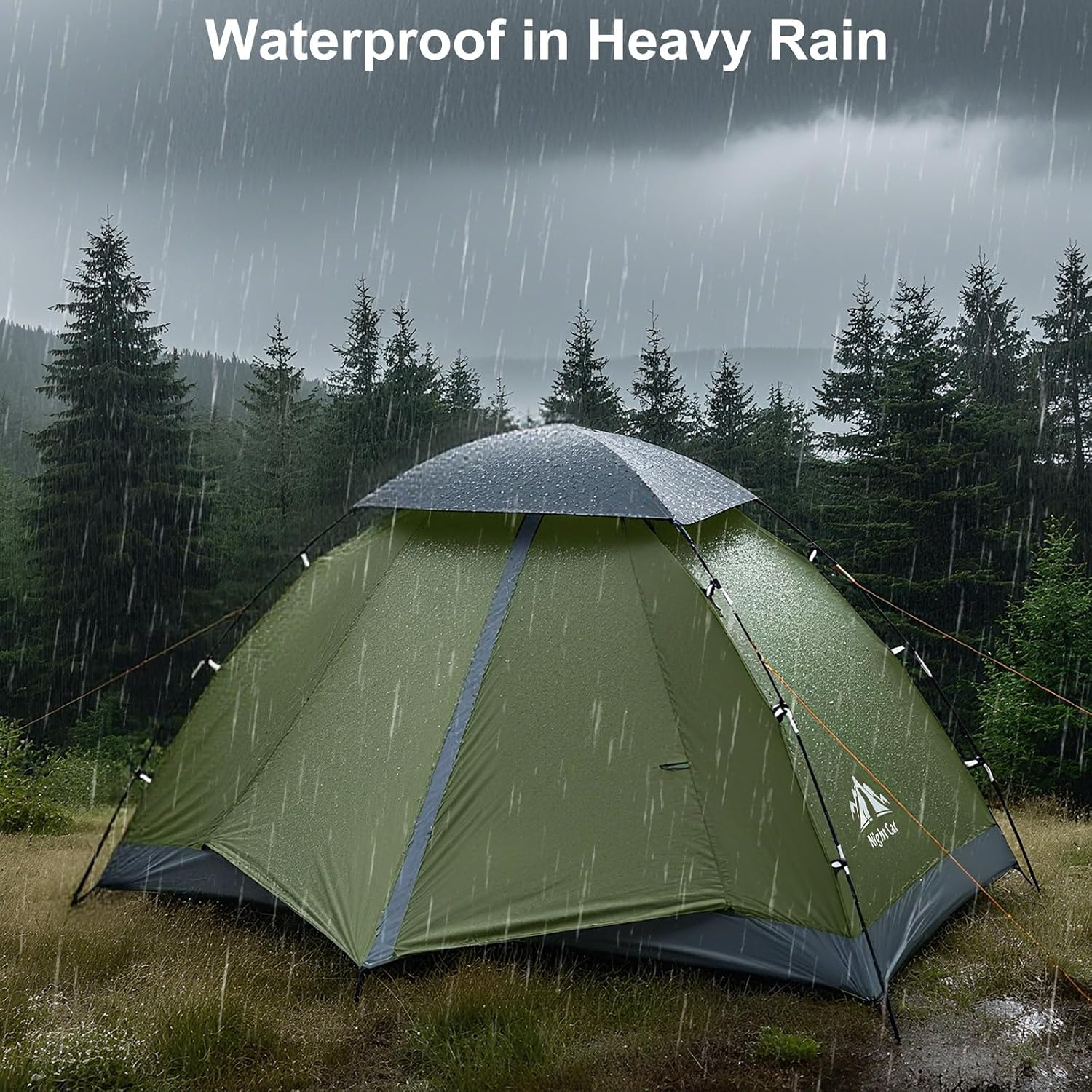Night Cat Upgraded Backpacking Tents 1 2 Persons Easy Clip Setup Camping Tent Adults Scouts Heavy Rainproof Compact Lightweight - Image 4